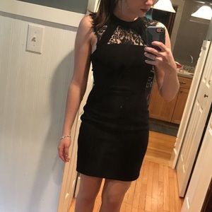 Express little black dress, lacy